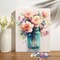 Flowers in Bottle Paint-by-Numbers Kit for Adults (16x20") – Beginner DIY Canvas Oil Painting Kit for Home Wall Decor & Gifts